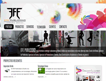 Tablet Screenshot of efepublicidad.cl